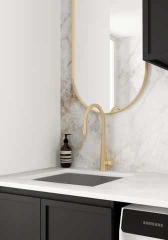 Laundry Kit 1305A Hampshire Black with Cloudy Carrara Top — detail 2