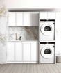 Laundry Kit 1960C Hampshire White with Matte White Top