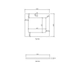 Laundry 650mm Natural Carrara White Marble Top 12TH — detail 3