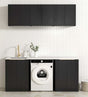 Laundry Kit 1960B Byron/Bondi Black Oak with Pure White Top