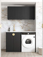 Laundry Kit 1305B Marlo Black with Pure White Top