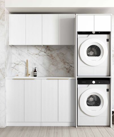 Laundry Kit 1960C Noosa White with Pure White Top