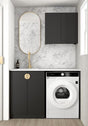 Laundry Kit 1305A Marlo Black with Pure White Top
