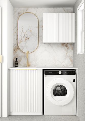 Laundry Kit 1305A Bondi White with Pure White Top