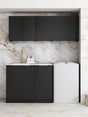 Laundry Kit 1715B Byron/Bondi Black Oak with Pure White Top