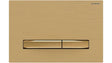 Sigma50 Dual Flush Button Brass Brushed with Brass Button