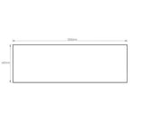 Vanity Top 1500x465x20 Pure White No Hole — detail 4