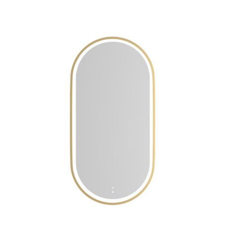 LED Noosa 900(H)x450(W) Gold Metal Frame Tuffi Mirror — detail 5