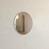 London 700mm White Metal Frame Tuffi Mirror — detail 2
