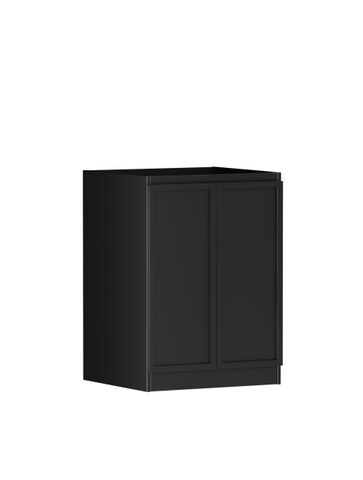 Mini Laundry 650mm Hampshire Matte Black with Pure White Top — detail 2
