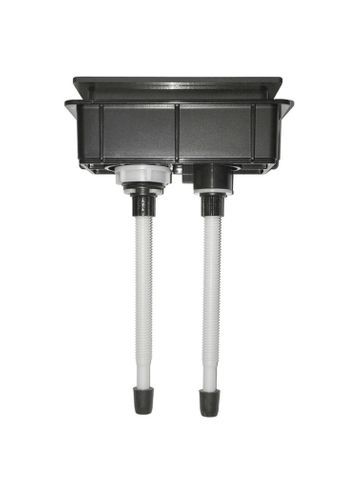 Square Toilet Flush Button Gun Metal — detail 2