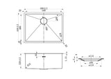 Axon Sink 58S 580x440x220 Argent Gold — detail 5