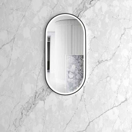 LED Noosa 900(H)x450(W) Black Metal Frame Tuffi Mirror