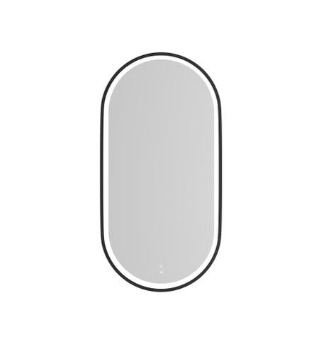 LED Noosa 900(H)x450(W) Black Metal Frame Tuffi Mirror — detail 3