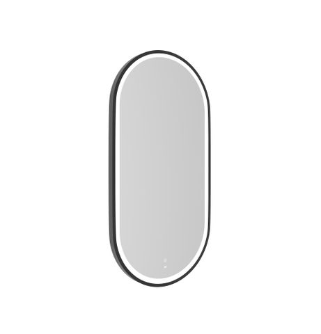 LED Noosa 900(H)x450(W) Black Metal Frame Tuffi Mirror — detail 4