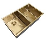 Arte Sink 88D 880x450x220 Brushed Gold — detail 2