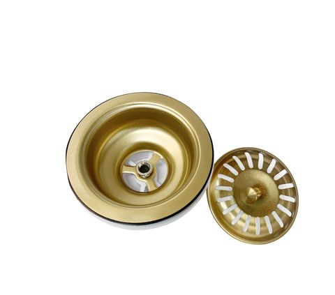Arte Sink 88D 880x450x220 Brushed Gold — detail 3