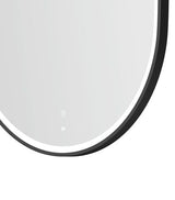 LED Noosa 900(H)x600(W) Black Metal Frame Tuffi Mirror- Install Horizontal or Vertical — detail 5