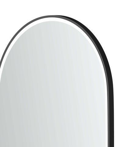 LED Noosa 900(H)x600(W) Black Metal Frame Tuffi Mirror- Install Horizontal or Vertical — detail 6