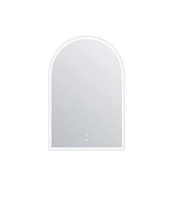 LED Archie 900(H)x600(W) White Metal Frame Tuffi Mirror — detail 4