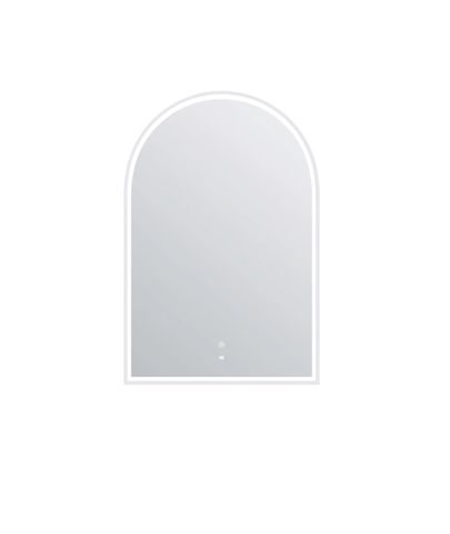 LED Archie 900(H)x600(W) White Metal Frame Tuffi Mirror — detail 4