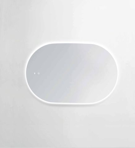 LED Noosa 900(H)x600(W) Frameless Tuffi Mirror - Install Horizontal or Vertical — detail 4