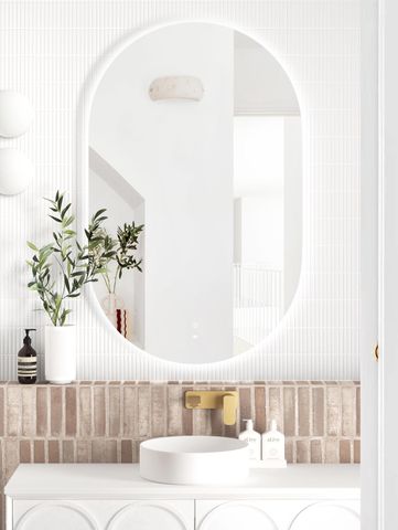 LED Noosa 1200(W)x750(H) Frameless Tuffi Mirror - Install Horizontal or Vertical — detail 2