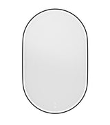 LED Noosa 1200(W)x750(H) Black Metal Frame Tuffi Mirror- Install Horizontal or Vertical — detail 5