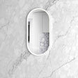 LED Noosa 900(H)x450(W) White Metal Frame Tuffi Mirror