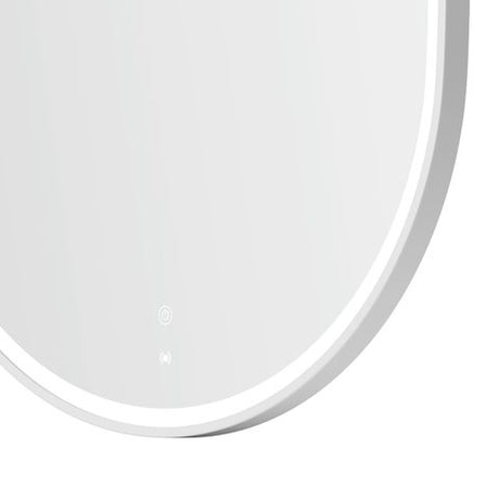 LED Noosa 900(H)x450(W) White Metal Frame Tuffi Mirror — detail 4