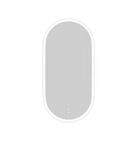 LED Noosa 900(H)x450(W) White Metal Frame Tuffi Mirror — detail 6
