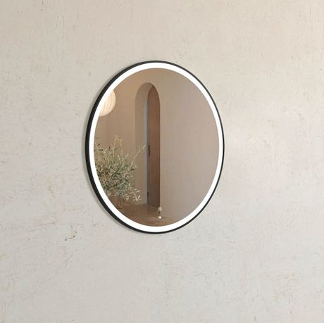 LED Bondi 800mm Black Metal Frame Tuffi Mirror — detail 3