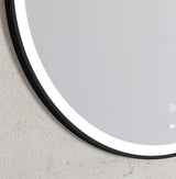 LED Bondi 800mm Black Metal Frame Tuffi Mirror — detail 4