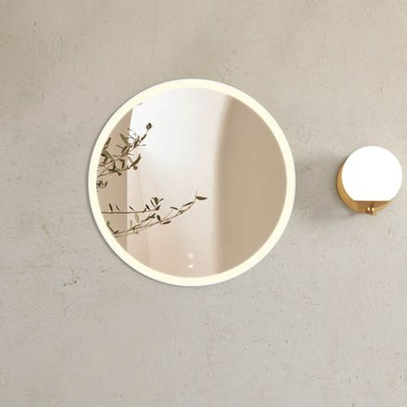 LED Bondi 800mm White Metal Frame Tuffi Mirror — detail 2