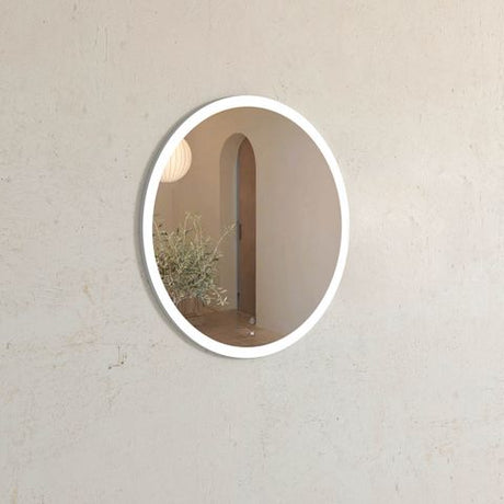LED Bondi 800mm White Metal Frame Tuffi Mirror — detail 4