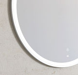 LED Bondi 800mm White Metal Frame Tuffi Mirror — detail 5