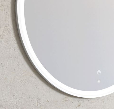 LED Bondi 800mm White Metal Frame Tuffi Mirror — detail 5