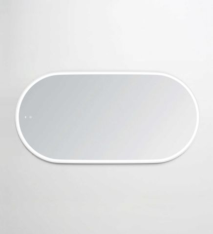 LED Noosa 1500(W)x750(H) White Metal Frame Mirror- Install Horizontal or Vertical — detail 5
