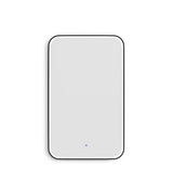 LED Newport 1200(W)x750(H) Black Metal Frame Tuffi Mirror- Install Horizontal or Vertical — detail 3