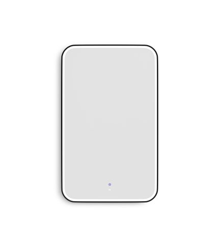 LED Newport 1200(W)x750(H) Black Metal Frame Tuffi Mirror- Install Horizontal or Vertical — detail 3