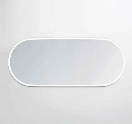 LED Noosa 1800(W)x750(H) White Metal Frame Mirror- Install Horizontal or Vertical — detail 4