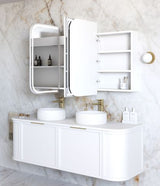 LED Newport 1500(W)x750(H) White Shaving Cabinet - Premium Edition — detail 2