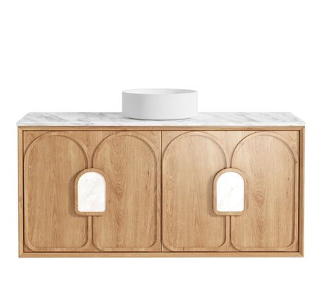 Laguna Mark II 1200mm Woodland Oak Wall Hung Cabinet Only — detail 5