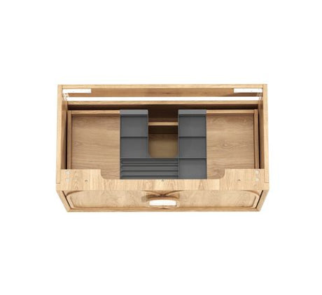 Laguna Mark II 900mm Woodland Oak Wall Hung Cabinet Only — detail 7