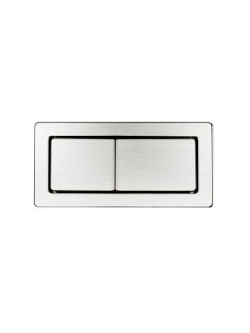 Square Toilet Flush Button Brushed Nickel