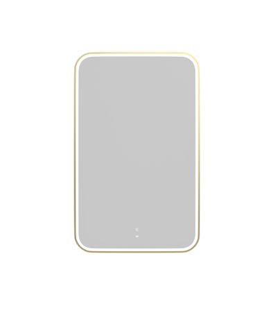 LED Newport 1200(W)x750(H) Gold Metal Frame Tuffi Mirror- Install Horizontal or Vertical — detail 4
