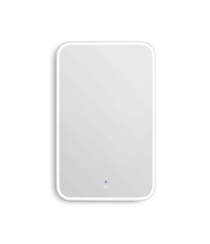 LED Newport 1200(W)x750(H) White Metal Frame Tuffi Mirror- Install Horizontal or Vertical — detail 3