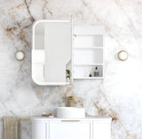 LED Newport 900(W)x750(H) White Shaving Cabinet - Premium Edition — detail 3