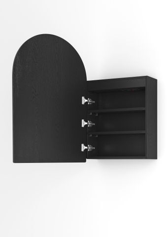 LED Archie 900(H)x600(W) Black Oak Shaving Cabinet - Premium Edition — detail 6