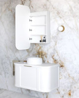 LED Newport 900(H)x450(W) White Shaving Cabinet - Premium Edition — detail 2